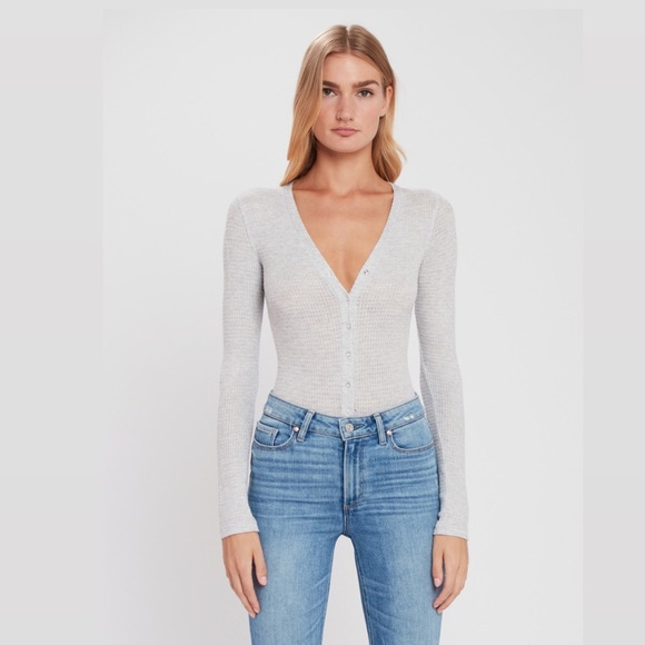 Free People Tops - FREE PEOPLE INTIMATELY THERMAL HENLEY BODYSUIT NWT